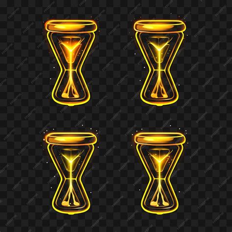 Premium PSD | Neon Design of Hourglass Icon Emoji With Time Sensitive Urgent and Patient Clipart ...