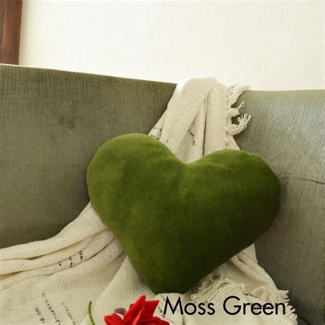 Buy Heart Shaped Cushion Velvet Love Pillow, Romantic Gift Online in ...