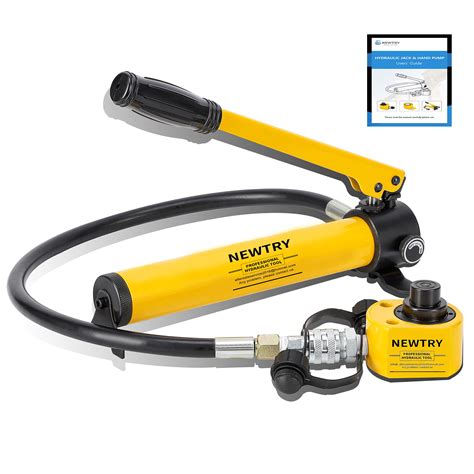 NEWTRY 10T Low Profile Hydraulic Jack Porta Power Kit + CP-180 Manual ...