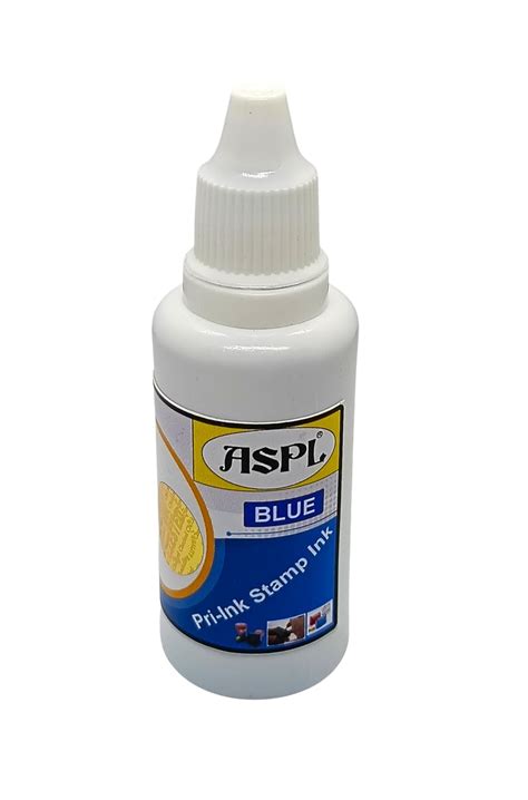 ASPL Blue Stamp Ink Refill for Pre-Ink Stamps (30 ML) AA1-Super (Blue ...