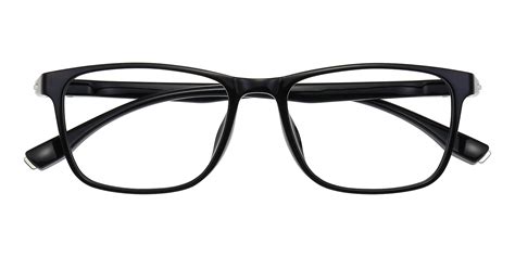 Altus Rectangle Black Eyeglasses | Glassesshop
