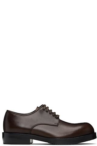 Dries Van Noten: Brown Leather Derbys | SSENSE