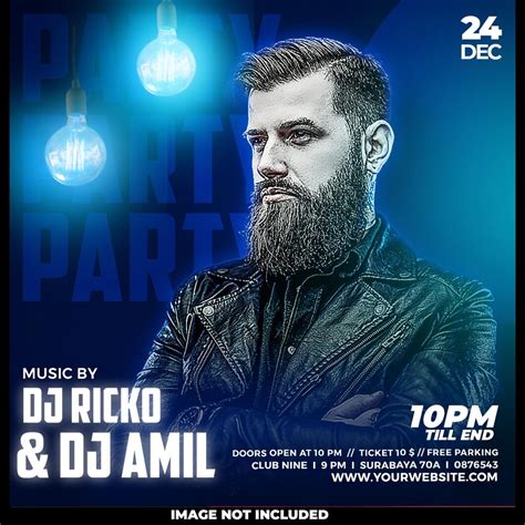 Design de modèle de médias sociaux pour la fête du samedi soir | PSD ...