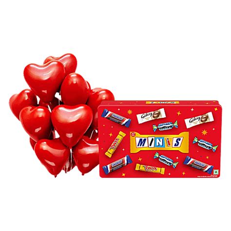 Buy bb Combo Snickers Minis Valentine Chocolate 195.5g + Party Propz ...