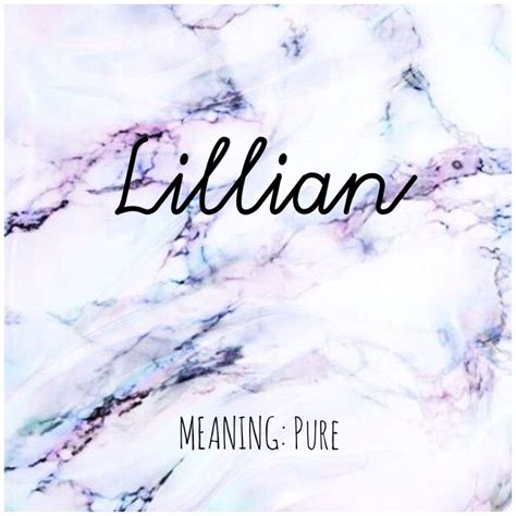 LILLIAN #Names #Lillian #BabyNames | Names with meaning, Baby names and ...