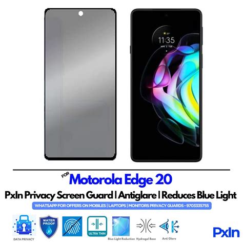 Privacy Screen Guard for MOTOROLA Edge 20 Mobile | No.1