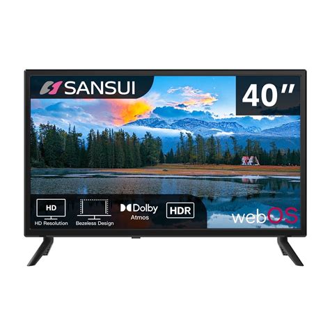 Sansui 40" inch LED 1080P Full HD Frameless WebOS Smart TV - Dolby HDR ...