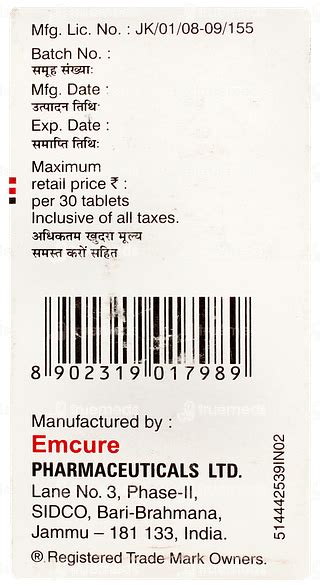 A Bec L 600300 Mg Tablet 30 - Uses, Side Effects, Dosage, Price | Truemeds