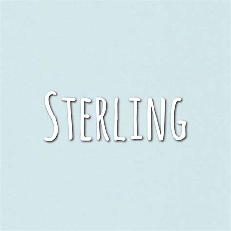 Sterling Name Meaning