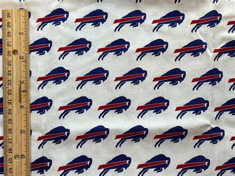 Buffalo Bills Fabric, Buffalo Bills 100% Cotton, Quilting Cotton, Fat ...