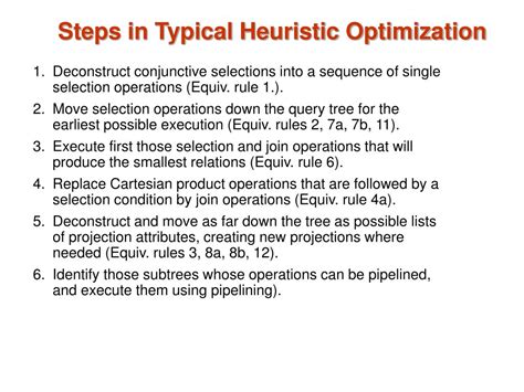 Image result for Heuristic Optimization of Query Trees