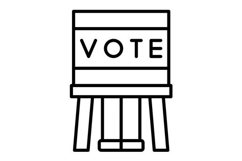 Voting Booth Line Drawing 的图像结果