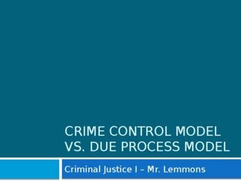 Image result for Due Process Model