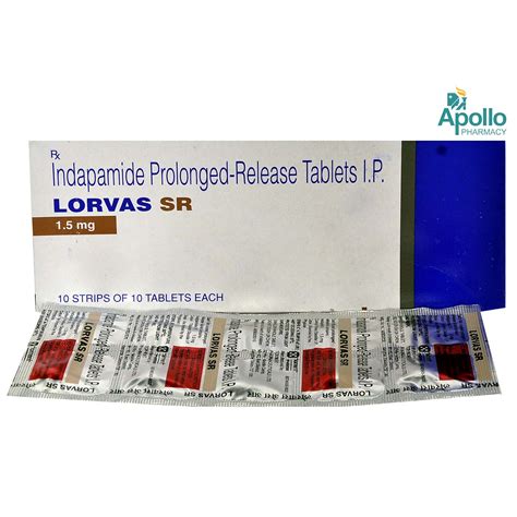 Lorvas SR Tablet 10's Price, Uses, Side Effects, Composition - Apollo ...