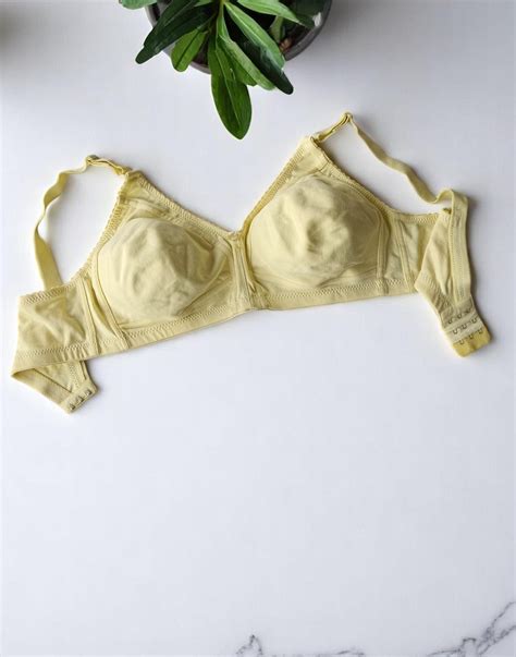 260525BR (E4177) BODY RHYME NON PADDED BRA - Baby Yellow – ELENTRA ...