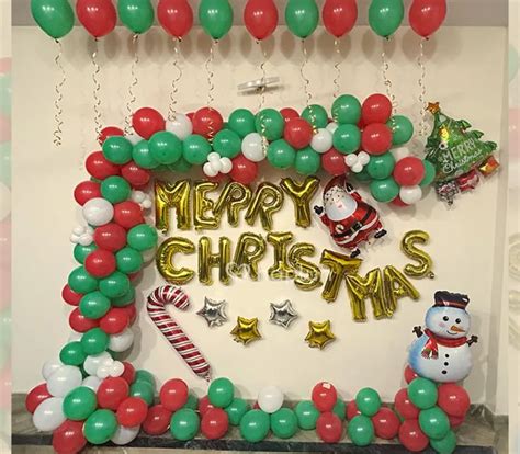 Merry Christmas Theme Backdrop Decoration At Home Service
