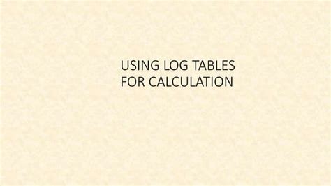 Image result for Log Table Degrees