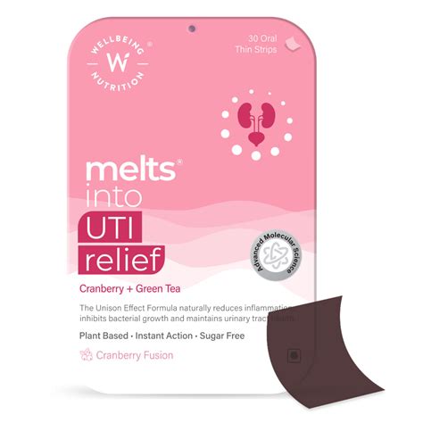 Buy Wellbeing Nutrition Melts into UTI Relief Cranberry Fusion Flavour ...
