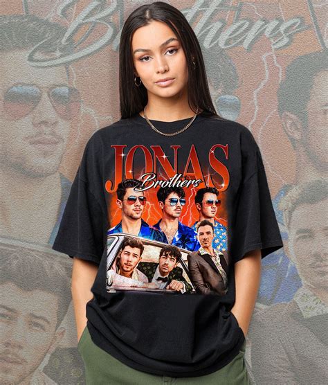 Jonas Brothers Vintage T-Shirt, Jonas Five Albums One Night Tour Shirt