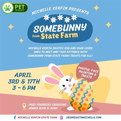 Apr 3 | Hop On Over with the Kids and Pets for Easter Bunny Photos @ Michelle Kerfin's State ...
