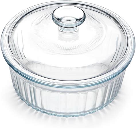 Amazon.com: CorningWare 2-1/2-Quart Round French White Casserole Dish ...