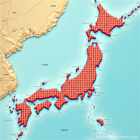 Map of Japan Overview | Stable Diffusion Online