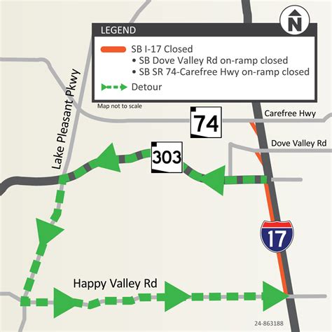 ADOT Alert: Plan for southbound I-17 weekend closure south of Loop 303