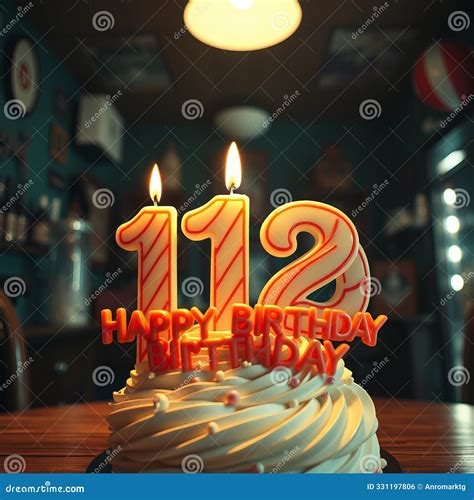 Birthday Number 12 Top View Happy Birthday Candles Save Space Mustache ...