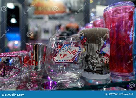 Various Las Vegas Souvenirs on Display at Gift Shop Editorial Stock ...