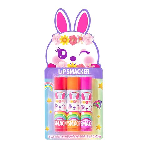 Amazon.com : Lip Smacker Easter Lip Balm Trio Card - Bunny | Easter ...