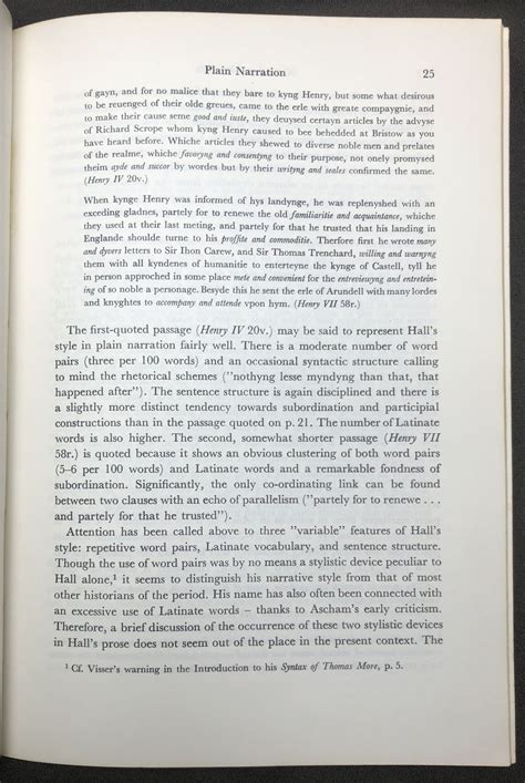 Studies in the Style and Narrative Technique of Edward Hall's Chronicle ...