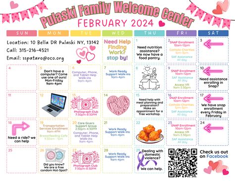 OCO's Pulaski Family Welcome Center February Events | CenterState CEO