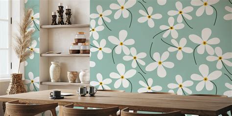 Spring Daisy Flower Pattern 的图像结果