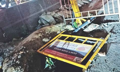 Chennai Citizen Connect: Open pit at TTK Road junction posing risk ...