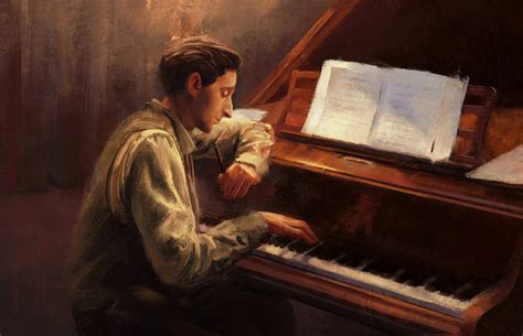 movie scenes, Mandy Jurgens, digital art, The Pianist, artwork, Adrien ...
