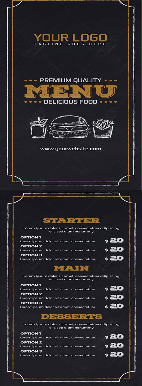 Food Menu Examples 的图像结果