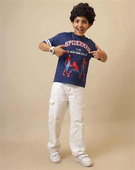 Spiderman Printed Oversized fit Tshirt For Boys – Kidsville