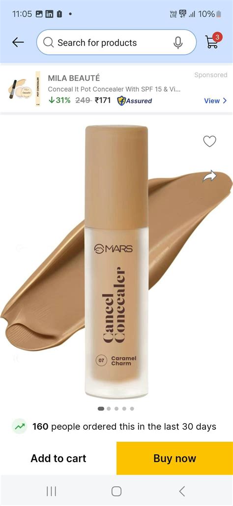 Buy Cancel Concealer with Radiant Natural Finish | MARS Cosmetics ...
