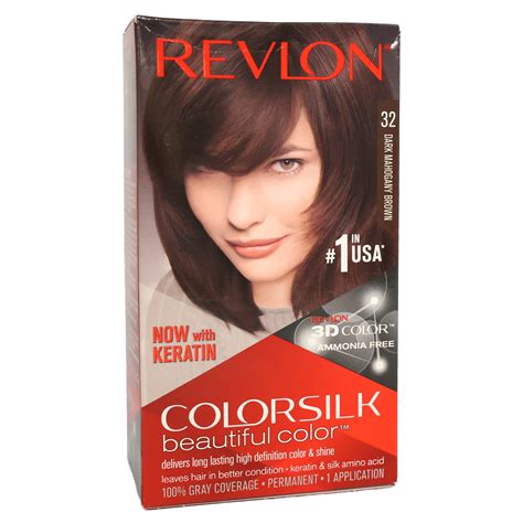 Revlon Colorsilk Beautiful Color Permanent Hair Color 32 Dark Mahogany ...
