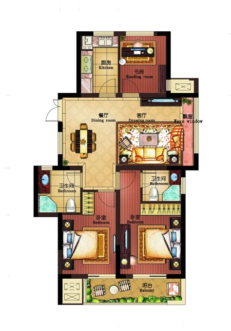 125平米现代简约式装修风格三室一厅效果图-中国木业网