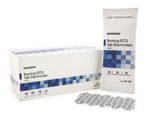 McKesson Electrode Ekg Tab Resting - Box of 1000 - Model 87-220 ...