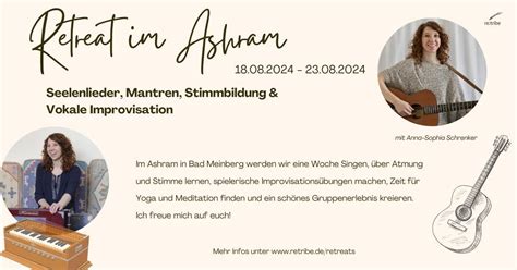 Mantren, Seelenlieder, Stimmbildung & vokale Improvisation, Yoga Vidya ...