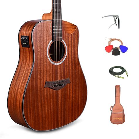 Kadence Guitar Slowhand Series Premium Electric Acoustic Mahogany body ...