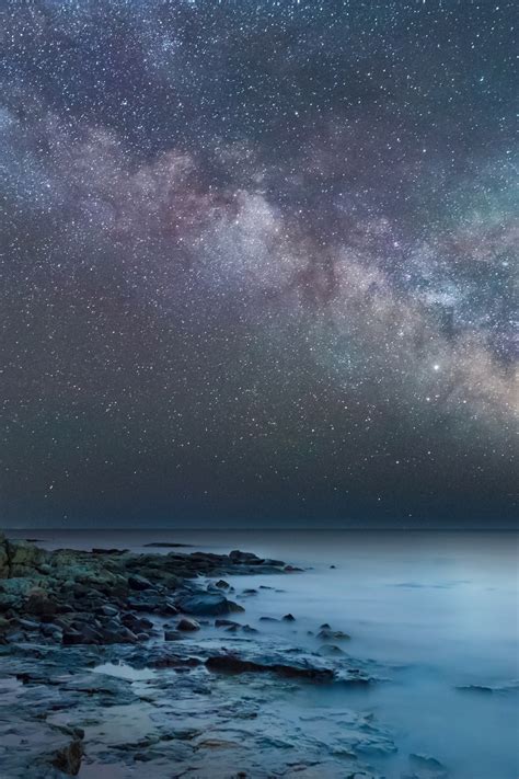 Ocean Starry Night Sky