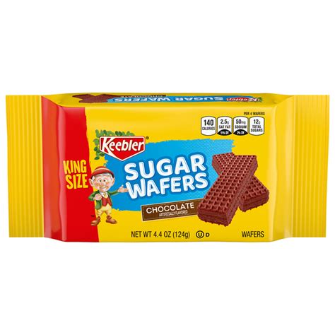 Keebler Wafers, Sugar, Chocolate, King Size (4.4 oz) Delivery or Pickup ...