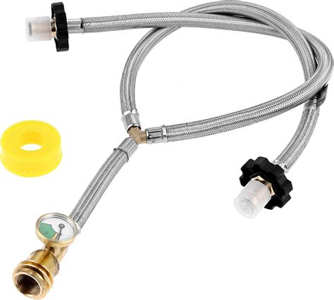 Amazon.com : ETERMETA Dual Propane Tank Connection Kit - Two Way POL ...
