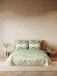 DDecor King Size Bedsheet 164 Thread Count Cotton with 4 Pillow Covers ...