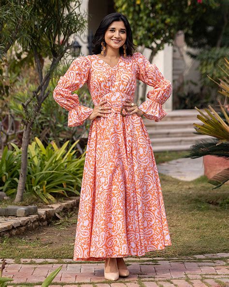 Chloe Printed Maxi Dress | Ambraee – Ambraee