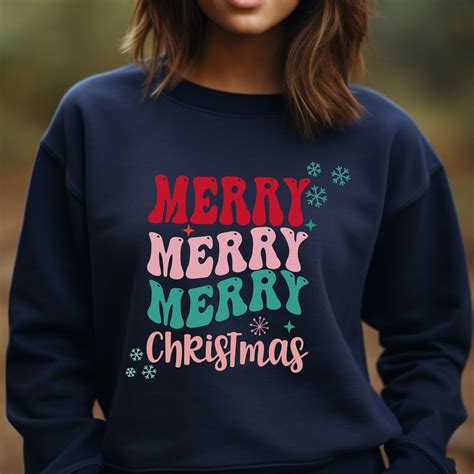 Merry Christmas Sweater, Womens Sweater, Christmas Gift, Seasonal ...