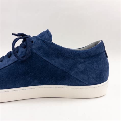 Giorgio Armani NEW Dark Blue Suede Sneakers